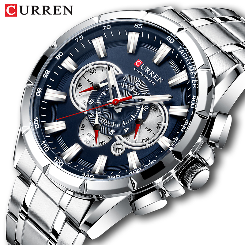 Luxury Watch Japan - CURREN ساعة معصم الرجال مقاوم للماء