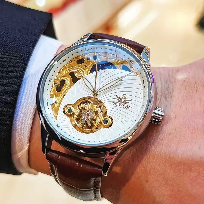 Luxury Watch It - ساعة رجالية فاخرة أوتوماتيكية ميكانيكية بتصميم