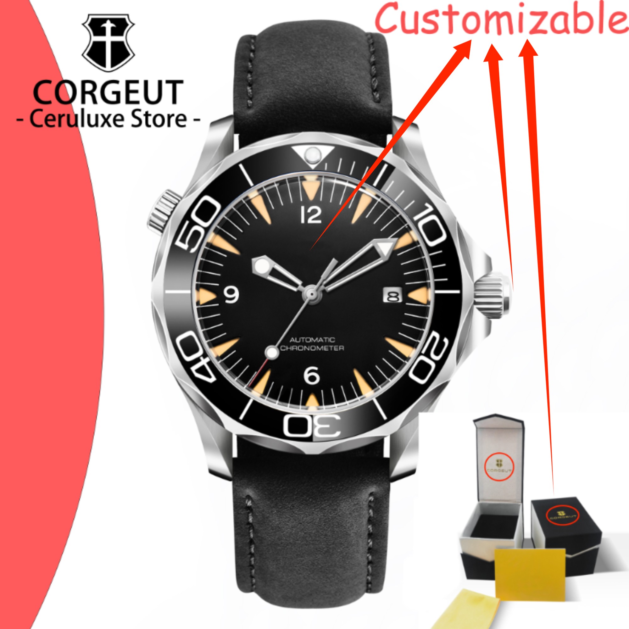 Luxury Watch Japan - ساعات غوص جديدة مقاومة للماء بشعار
