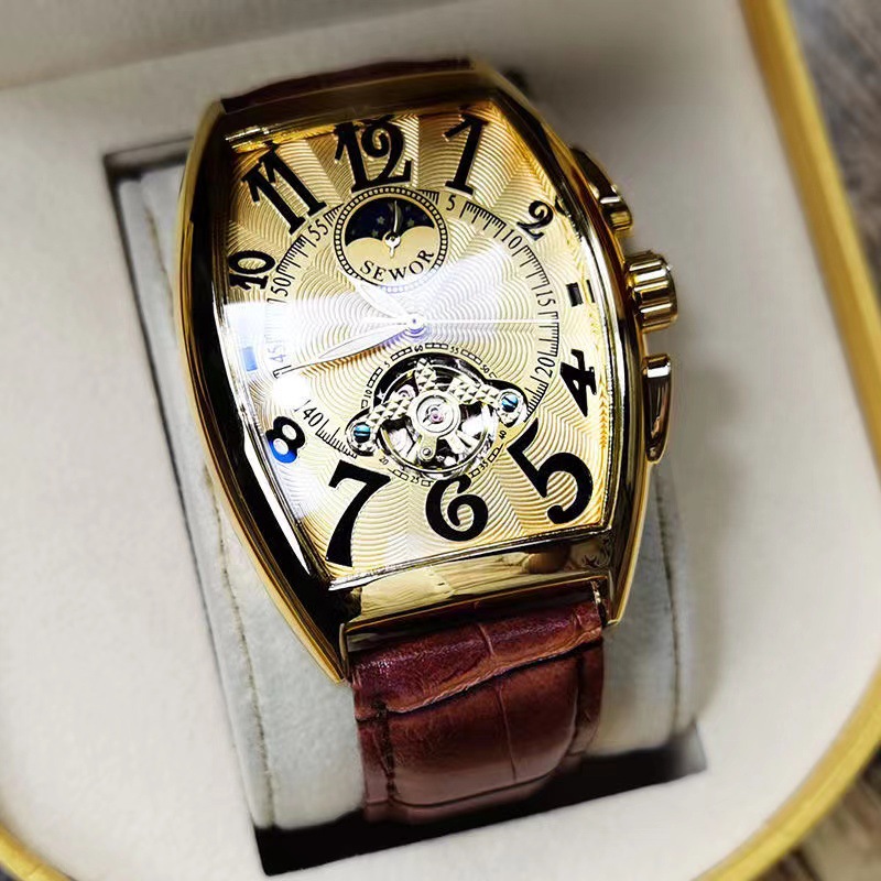 ساعات يد رجالي ميكانيكية من SE - مراجعة Luxury Watch Arabic وسعره