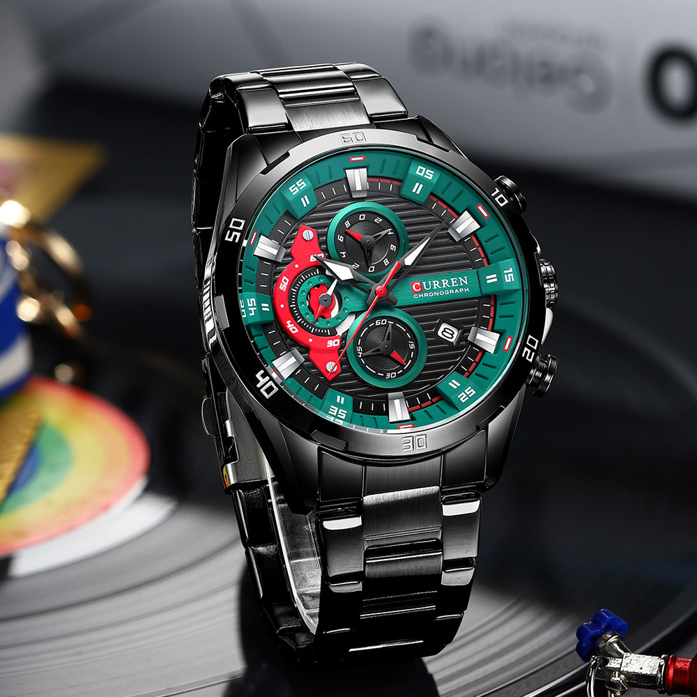 ساعات للرجال CURREN رجل ساعة ا - مراجعة Luxury Watch Japan وسعره