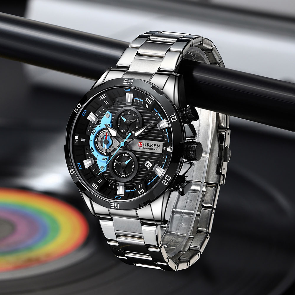 ساعات للرجال CURREN رجل ساعة ا - مراجعة Luxury Watch Japan وسعره