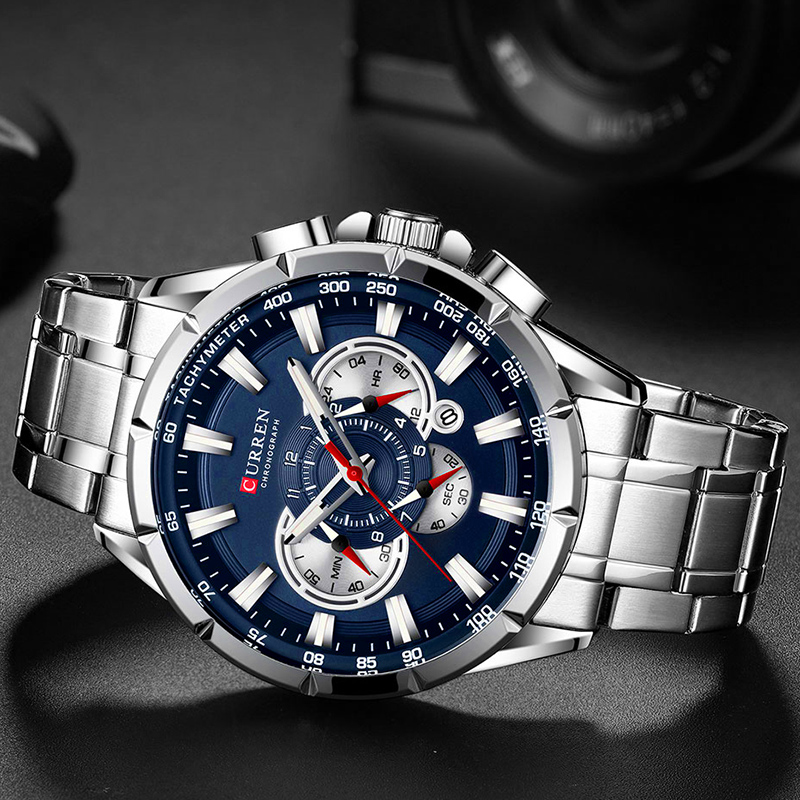 CURREN ساعة معصم الرجال مقاوم  - مراجعة Luxury Watch Japan وسعره