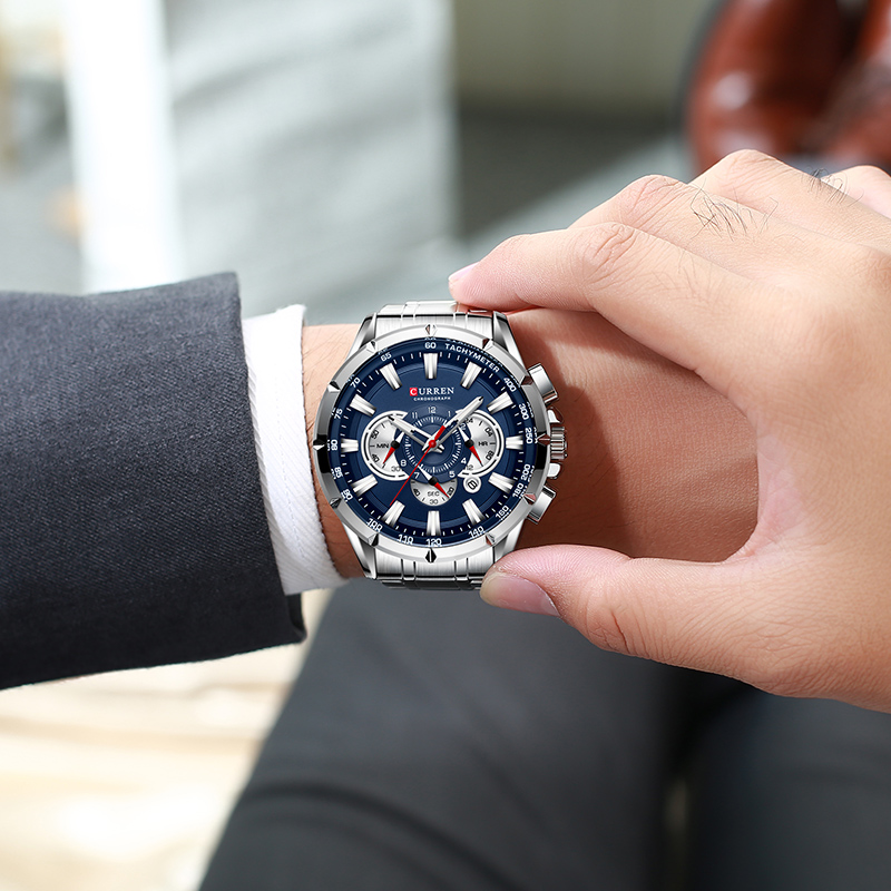 CURREN ساعة معصم الرجال مقاوم  - مراجعة Luxury Watch Japan وسعره