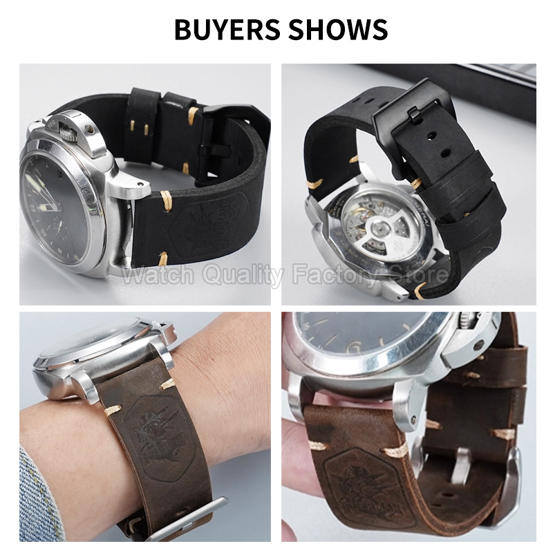 أسود بني 20 22 24 26 مللي متر  - مراجعة Luxury Watch Panerai وسعره