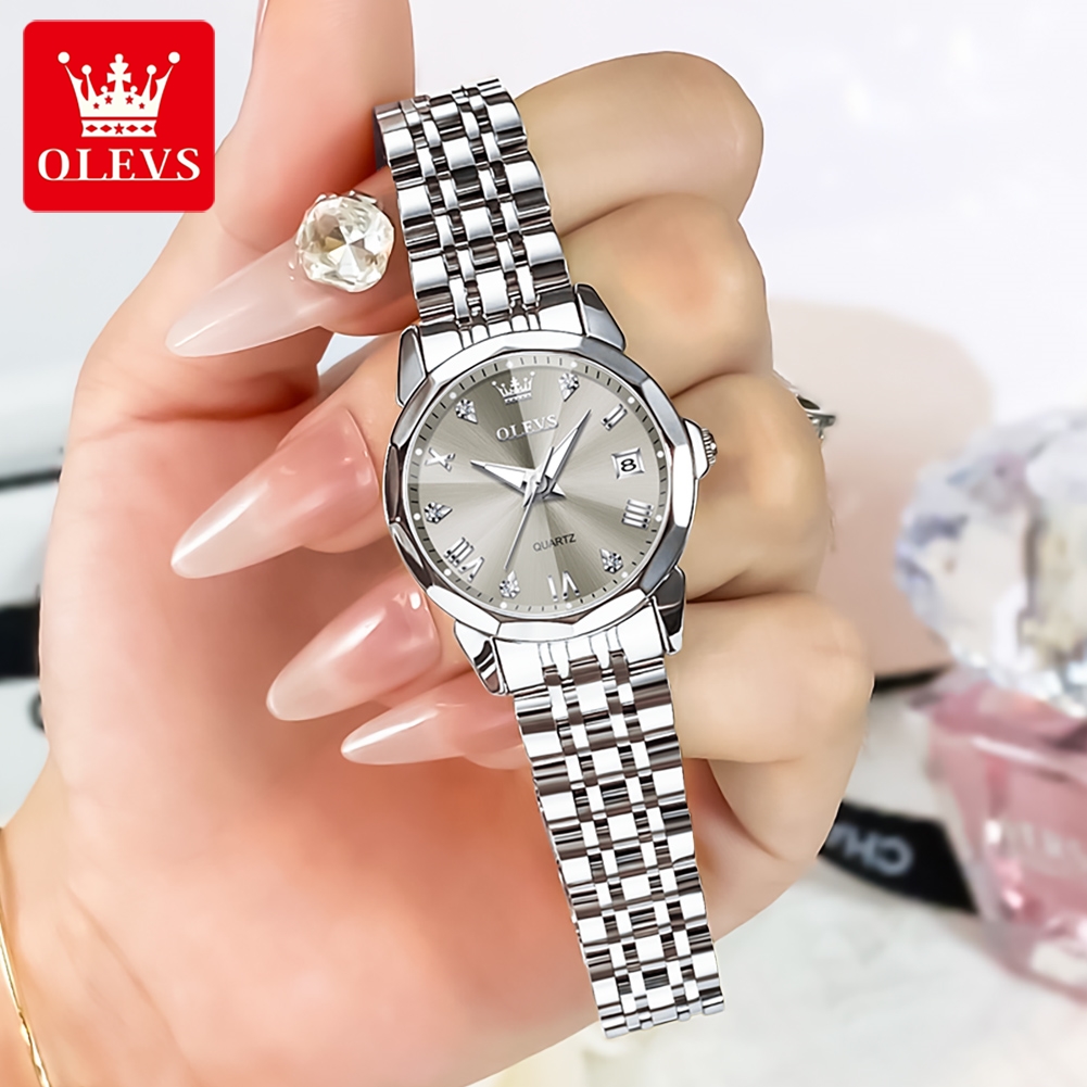 ساعة OLEVS للنساء ساعة فاخرة ل - مراجعة Luxury Watch Face وسعره